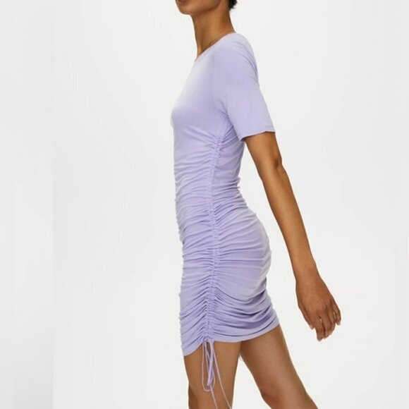 The Group by Babaton Light Green Antares Ruched Dress US L - Picture 1 of 8